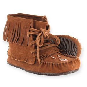 Manitobah Mukluks Harvester Suede Lined Bootie in Copper